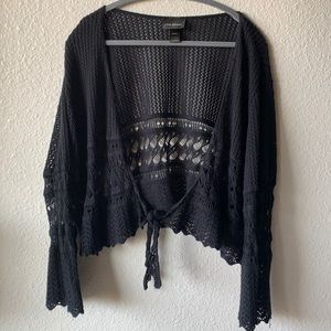 Lane Bryant knit bell sleeve shrug
